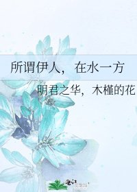 《所谓伊人,在水一方》